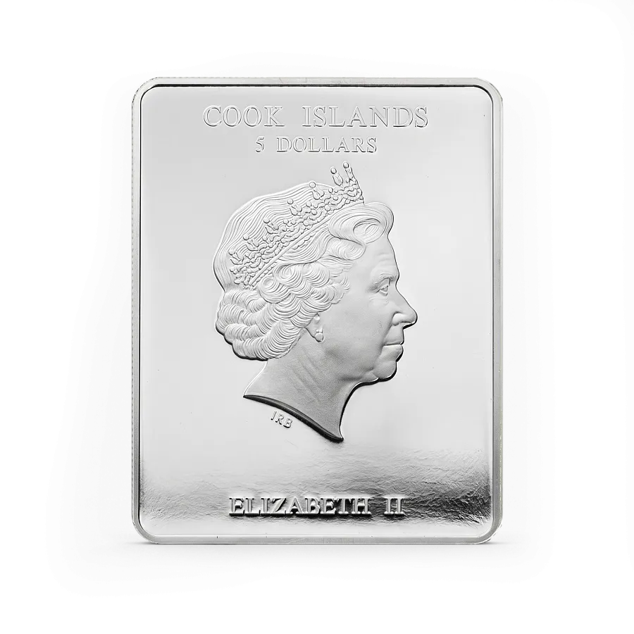 Монета "Святая Екатерина",  2011 г., Серебро, 25 гр., проба 999, ОСТРОВА КУКА