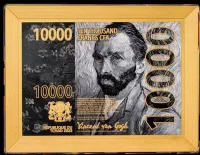 Монета "Цветок миндаля. Винсент ван Гог", 2022 г., Серебро, 62,2 гр., проба 999, ЧАД