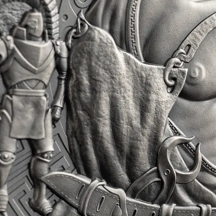 Монета «Гефест», 2023 г., Серебро, 93,3 гр., проба 999, КАМЕРУН