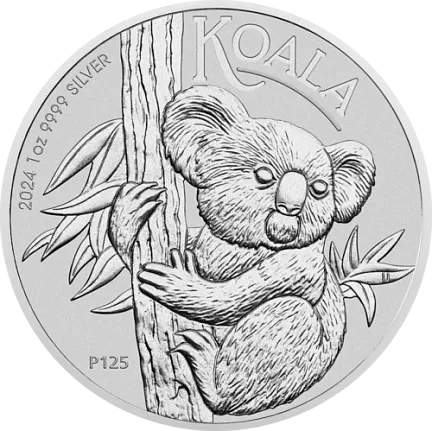 Монета «Коала», 2024 г., Серебро, 31,1 гр., проба 9999, АВСТРАЛИЯ
