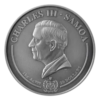 Монета "Империя Инков", 2025 г., Серебро, 1 000 гр., проба 999, САМОА