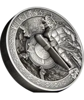 Монета "Викинги ", 2023 г., Серебро, 1 000 гр., проба 999, САМОА