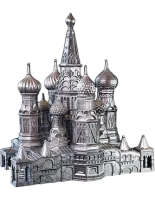 Монета "Собор Василия Блаженного", 2025 г., Серебро, 311 гр., проба 925, КАМЕРУН