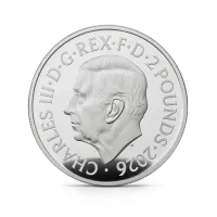 Монета "Год Лошади", 2026 г., Серебро, 31,1 гр., проба 999, СОЕДИНЕННОЕ КОРОЛЕВСТВО