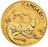 Монета «Кенгуру», 2025 г., Золото, 31,1 гр., проба 9999, АВСТРАЛИЯ