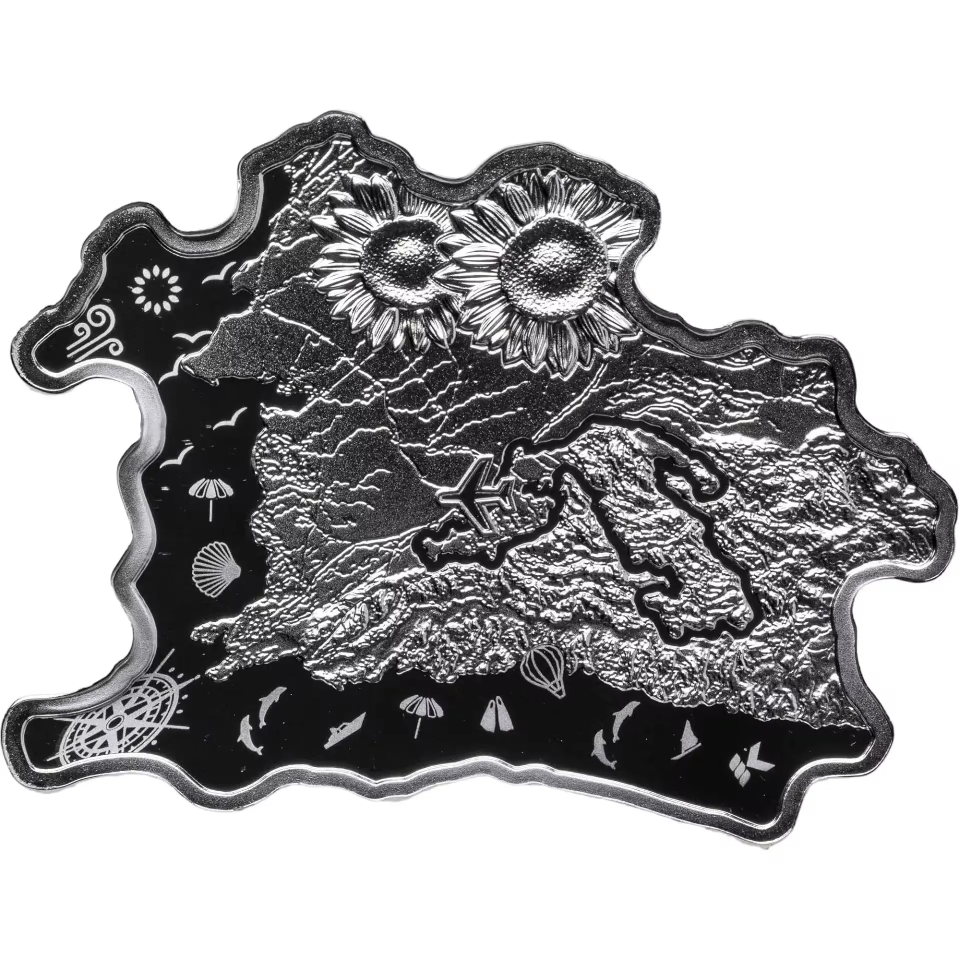Монета "Кубань", 2016 г., Серебро, 21,65 гр., проба 925, НИУЭ
