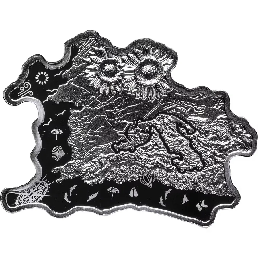 Монета "Кубань", 2016 г., Серебро, 21,65 гр., проба 925, НИУЭ