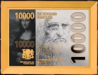 Монета «Мона Лиза. Леонардо да Винчи», 2022 г., Серебро, 62,2 гр., проба 999, ЧАД